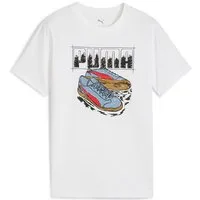 PUMA T-Shirt GRAPHIC SNEAKER TEE B mit kreativen Grafiken, aus Baumwolle, Kurzarm