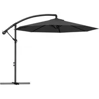FIVMEN Sonnenschirm Freiarmschirm, Garten- und Terrassenschirm mit Kurbel, LxB: 250x300 cm, Ø300 cm