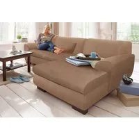 Home affaire Ecksofa Nika zeitlos und elegant, L-Form, wahlweise mit Bettfunktion, auch in Cord