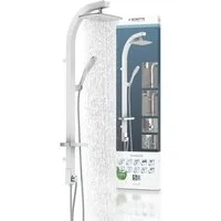Schütte Brausegarnitur MADAGASKAR, Höhe 123 cm, Set, inkl. Wasserspardichtung, Antikalk, abnehmbare Seifenschale
