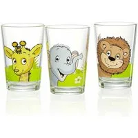 Ritzenhoff & Breker Becher Dschungeltiere 3er Set, Glas