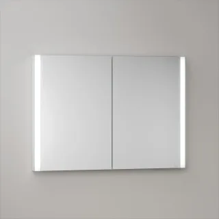 KEUCO Royal Atlas LED Spiegelschrank 100 x 71 x 11,5 cm mit 2 Türen, Unterputz 211201450098