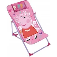 Festivalartikel Kinder-Gartenset Peppa Wutz Kinder Liegestuhl mit 3-fach verstellbarer Rückenlehne, (1-tlg)