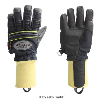 Brand-Handschuh FIRE KEEPER® askö Strickbund | Blau | flammfest| Innenangriff | direkte Feuerbekämpfung | Feuerbekämpfung und THL Handschuh | EN 659 6