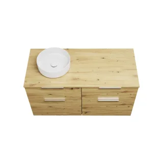 Burgbad Keramik Waschtisch-Set Eqio Eiche Dekor Urban/Alpinweiss, SGUW120LF5662C0001 SGUW120LF5662C0001