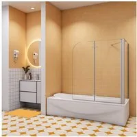 duschspa Badewannenaufsatz Badewannenaufsatz Duschwand für Badewanne Badewannenaufsatz, Einscheibensicherheitsglas, Sicherheitsglas, (Set), Glas