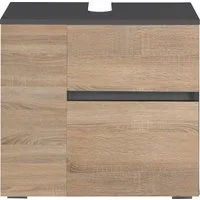 Home affaire Waschbeckenunterschrank Wisla Siphonausschnitt, Push-to-open-Funktion, Breite 60cm, Höhe 55 cm