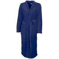 VewoTex Bademantel Bademantel knielang » leichter Mikrofaser Saunamantel mit Taschen, L/XL, Polyester, mit aufgesetzten Taschen, mit Bindegürtel, » Morgenmantel mittellang
