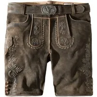 Stockerpoint Trachtenlederhose Oliver Herren (1-tlg) Trachtenlederhose, Trachtenhose, Bayerische Lederhose, Oktoberfest