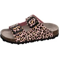 Fischer-Markenschuh Hawaii Pantolette aus Vegano, Microtex-Futter, ergonomisch geformtes Lederfußbett