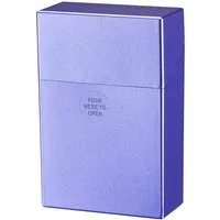 CHAMP Dose ZIGARETTENDOSE mit Sprungdeckel für 20 Zigaretten 35 (Lila), aus Kunststoff Zigarettenbox Zigarettenetui Etui Case Box Dose