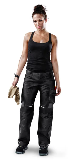 KÜBLER PULSSCHLAG Damenhose HIGH schwarz/anthrazit 38 - 2124 5353-9997-38
