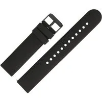 MARBURGER Uhrenarmband 22mm Silikon Fitness Smartwatch XL Extra Lang Schwarz