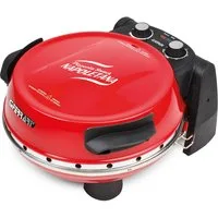 G3 Ferrari Pizzaofen Napoletana G1003202 rot inkl. 2-ten oberen Pizzastein, bis 400 °C für echte Steinofenpizza und für noch mehr Backvielfalt