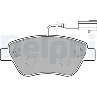 Delphi Bremsbel?ge vorne Alfa Romeo Mito Fiat Grande Punto