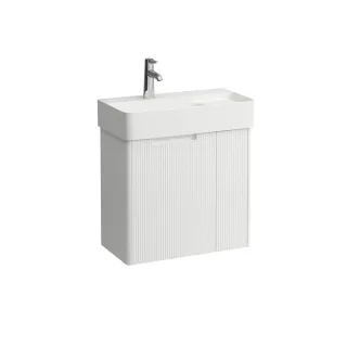 LAUFEN Waschtischunterschrank JUNA 294x572x515 2 Türen m. Griffm. li f.WT H815285 weiß matt, H41160 H4116031092601