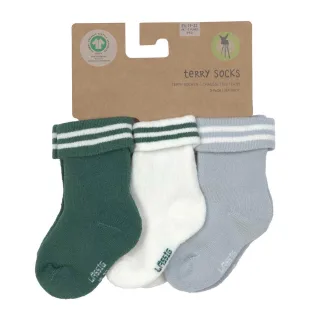 Lässig Baby Socken Frottee 3er Pack 12-24 Monate Stripes dark blue light blue