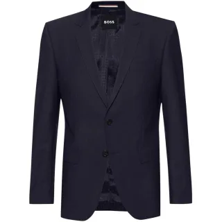 Boss - Anzugjacke für Herren, Pattentasche (Dunkelblau)