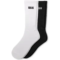UGG Socken LEANDER LOGO CREW (2-Paar) Unisex, One Size 41-46 Strümpfe mit UGG-Markenlogo