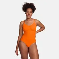 cfab (creamy fabrics) Shaping-Body Bodysuit Sculpting Shapewear mit String-Sunset Orange-XL (1-tlg)