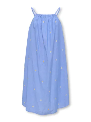 KIDS ONLY - KOGMALOU SL EMB STRAP DRESS WVN Cashmere Blue - Gr. - 146