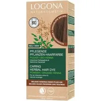 LOGONA Haarfarbe Pflegende Pflanzen-Haarfarbe Pulver - Schokobraun 100g