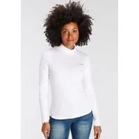 KangaROOS Longsleeve Langarm, sehr figurbetont, unifarben, Stehkragen