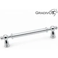 Gradivo Möbelgriff Schrankgriff Bügelgriff 952 - Chrom, 160 mm
