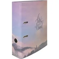 Stylex Schreibwaren Aktenordner Motivordner / DIN A4 / 8cm Rückenbreite / "Berge - Let's go Travel"