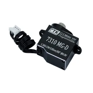 PTK 7310 MG-D 1.5kg Stainless Steel Gear RC Servo for RC Helicopter Aircraft Drones Models