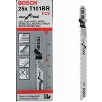 BOSCH Stichsägeblatt Bosch Stichsägeblatt 25x T 101 BR Clean Wood für Weichholz, Sperrholz