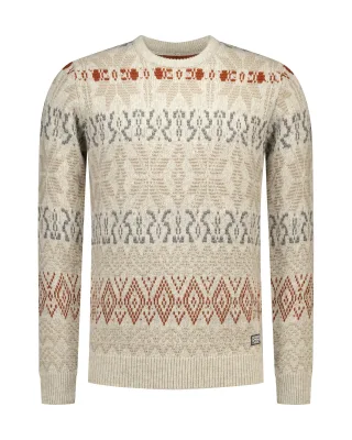 nza new zealand auckland - Pullover Männlich oatmeal melange - Gr. - M