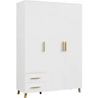 rauch Drehtürenschrank Kleiderschrank Schrank Garderobe SHINJO Breiten 93/140/187 cm (in 3 verschiedenen Ausstattungen BASIC/CLASSIC/PREMIUM) Griffe und Füße aus Massivholz mit 2 Schubladen MADE IN GERMANY