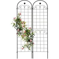 relaxdays Rankgitter 2er Set 180 cm