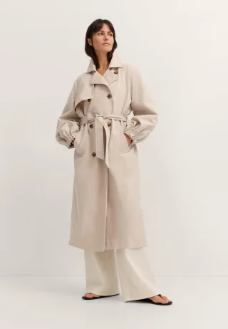 Bugatti Damen Trenchcoat wasserabweisend mit Bindegürtel