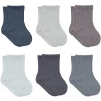 bistyle Socken für Babys Neugeborene Babysocken Jungen Mädchen Kurzsocken (Set, 6-Paar, 6er-Pack) gerippt Bio-Baumwolle GOTS zertifiziert 0-6 Monate bis 2-3 Jahre