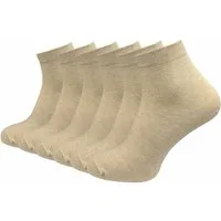 GAWILO Kurzsocken aus 100% reiner Baumwolle - Quartersocken für Damen (6-Paar) Schaft etwas länger als beim Sneaker - daher kein verrutschen