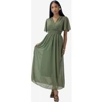 Elara Maxikleid Sommer-Maxikleid mit V-Ausschnitt (1-tlg)