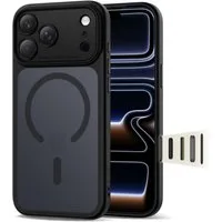 TECH PROTECT Handyhülle Magpeak CC Case kompatibel mit iPhone 17 Pro Mattschwarz 6.3 Zoll, Matte Hybridkonstruktion mit integrierter Magnetfläche