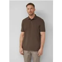 s.Oliver Kurzarmshirt Polo-Shirt Poloshirt aus elastischem Baumwollmix-Piqué