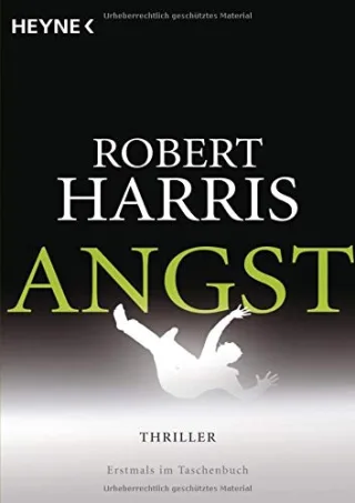 Angst: Thriller [Taschenbuch] [2013] Harris Robert Müller Wolfgang