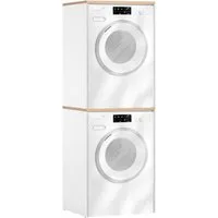 Schildmeyer Mehrzweckschrank-Set Solea, 2er Set Mehrzweckschrank stapelbar, Made in Germany, B: 67cm, Solide Verarbeitung - Dieses Produkt ist in Deutschland gefertigt