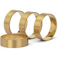 draadwerk® Serviettenring Serviettenringe 4er/8er Set, Aus echtem Messing, (8-tlg)
