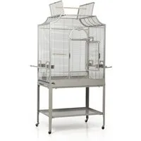 Montana Cages Vogelkäfig Madeira II - Platinum, Käfig, Voliere für Sittiche waagerechte Verdrahtung & Anflugklappe