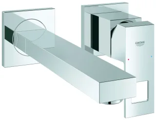 Grohe 2-Loch-Waschtisch-Wandbatterie Eurocube, 23447 Fertigmontageset für 23200 chrom 23447000