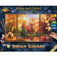 Schipper Malen nach Zahlen Meisterklasse Triptychon - Indian Summer, Made in Germany