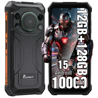 [EU Direct]FOSSiBOT F110L Loud Speaker 12GB 128GB 10000mAh 50MP AI Camera 6.745 inch NFC Android 15 Octa Core IP68 IP69K