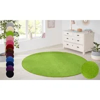 HANSE Home Teppich Shashi, rund, Höhe: 8,5 mm, Kurzflor, Unifarben, Teppich, Weich, Esszimmer, Kinderzimmer, Flur