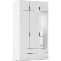 rauch Kleiderschrank Drehtürenschrank Schrank Garderobe Ankleide Schlafzimmer LAGOA (3 verschiedene Ausstattungen BASIC/CLASSIC/PREMIUM (inkl. SOFT-CLOSE) geräumige Schubladen, 3 Breiten, optional mit Aufsatz MADE IN GERMANY