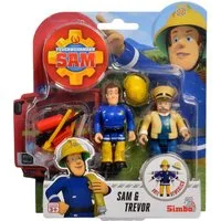 Feuerwehrmann Sam Spielfigur Sam & Trevor Feuerwehrmann Sam Spiel-Figuren Set Simba Toys